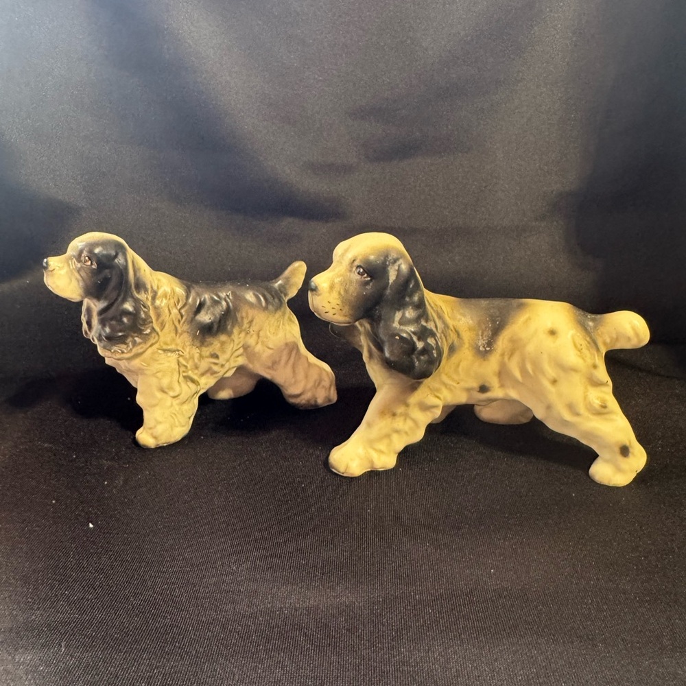 Two Vintage Cocker Spaniels Figurines
